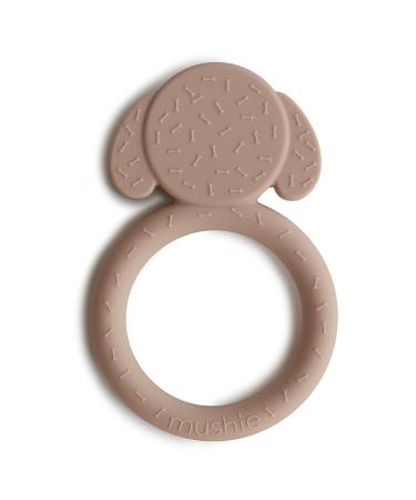 Mushie Silicone Dog Brown Baby Teether Toy - BPA-Free Teething Relief - Buy Online on SooperMarket.com