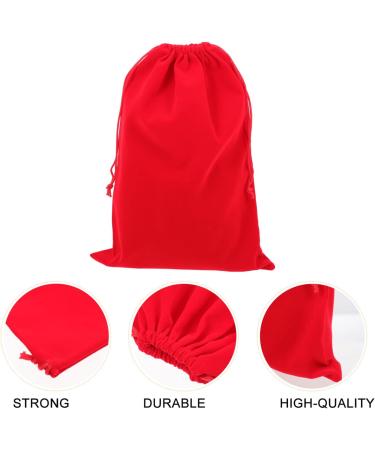 Mikinona 3pcs Hair Dryer Storage Bag Practical Storage Pouches Blow Dryer for Curly Hair Flannel Red - Buy Online on SooperMarket.com