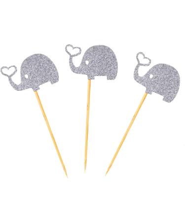Warmhm 3pcs Cocktail Picks Elephant Cupcake Picks Topper Heart Glitter Picks Food Elephant Cupcake Toppers Gold Glitter Toppers Paper Cups Stick Fruit Topper Heart Wedding Earth Tones Rod - Buy Online on SooperMarket.com