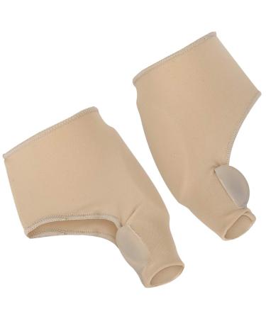 Toe Separator Easy to Bunion Protector Reusable 1 Pair Breathable Non Slip Silicone Skin Color for Home