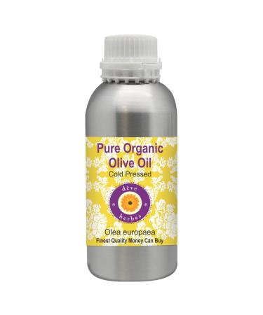 Deve Herbes Pure Organic Olive Oil (Olea europaea) Cold Pressed 1250ml (42 oz)