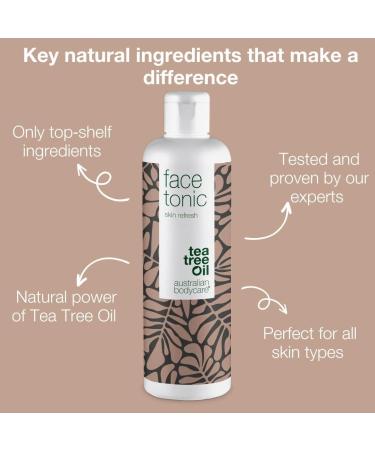 Face Tonic 150ml - Alcohol Free face Tonic with Tea Tree Oil - Cleanser for Blemishes Spots pimples and Acne Prone Skin Natural & Pharmaceutical Grade Australian Tea Tree Oil 150 ml (Pack of 1) - Buy Online on SooperMarket.com