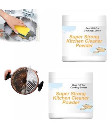 2024 Super Strong Kitchen Cleaner Powder Powerful Kitchen All-purpose Powder Cleaner Stainless Steel Cleaning Powder Stain Remover Heavy Duty Degreaser Cleaner Protective Kitchen Cleaner