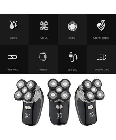 Buy Electric Shaver 5 in 1 | Floating Heads Razors Clipper & Grooming Tools for Men - Buy Online on SooperMarket.com