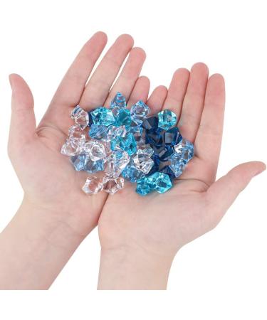 DomeStar Premium Blue Fake Ice - 150PCS Acrylic Ice Rocks for Vase Fillers Decoration - Buy Online on SooperMarket.com