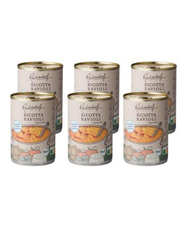 Reichenhof Ravioli in Ricotta Sauce 6-Pack Organic Ready Meal (6x 400g) Single