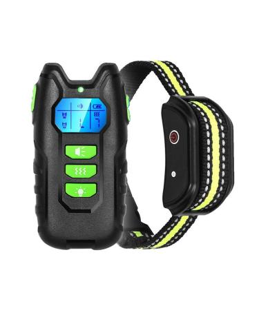 Dog Training Collar with Remote Rechargeable Waterproof Dog Behavior Correct Trainer with Safety Lock Sound & Vibration Modes 1000Ft Remote Range Remote Anti bark Collar for All Dogs
