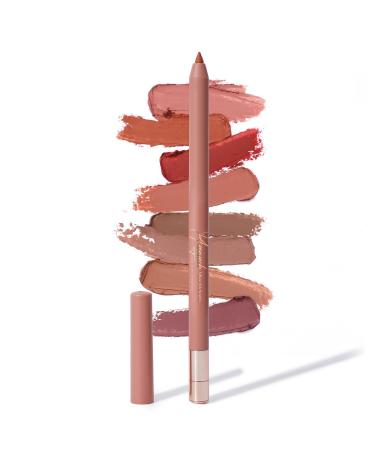 Nude Lip Liner Pencil Automatic Waterproof Nude Pink Lipliner with Built-in Sharpener Long Lasting Lip Liner for Lip Defining Creamy Soft Highly Pigmented Miss Victoria