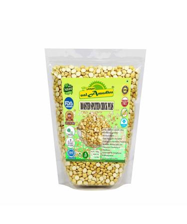 nalAmudhu Daliya Split (Oil-Free Roasted Split Chickpeas Dalia) All Natural | Vegan | Indian Origin-454g | 1Lbs | 16 Oz