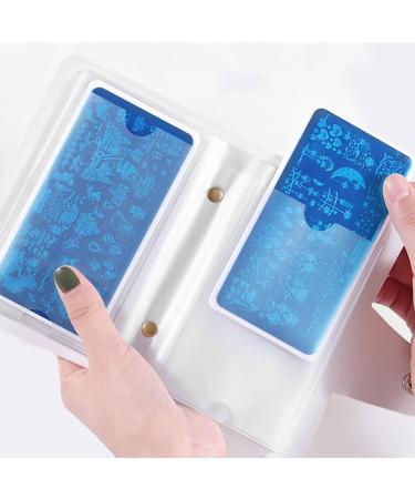 Buy Nail Stamping Plate Case | Holographic Nail Art Organizer | Rainbow Design Templates for Perfect Nail Art - Buy Online on SooperMarket.com