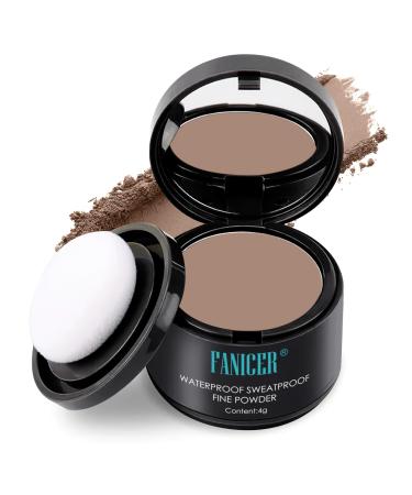 Hairline Powder Hairline Shadow Powder for Thinning Hair Root Touch Up Powder Natural Looking Hair Root Cover Up Quick Cover Hairline for Women & Men (Light Brown)