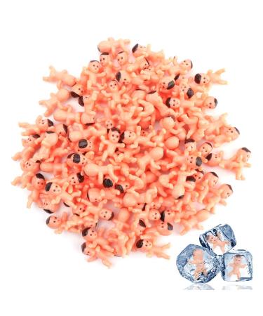 YiliYa Mini Plastic Babies Plastic Dolls for Baby Shower Party Favors Party Decorations Baby Bathing Crafts 100pcs