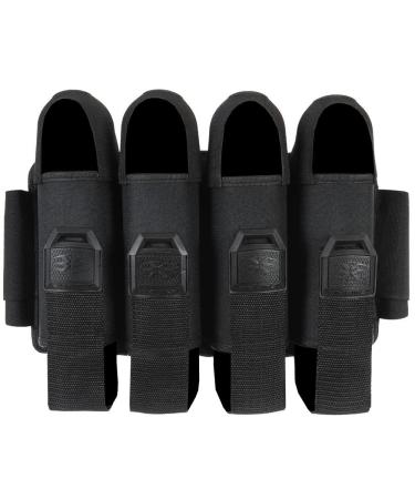 Empire Omega Paintball 4 Pod Harness Hook & Loop Strap Pack Black