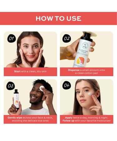Buy Clarifying Toner with Salicylic Acid - Oil Control & Spot Treatment | Cruelty-Free Skincare | 7.04 oz by The Natural and Organic Family - International Shipping Available - Buy Online on SooperMarket.com