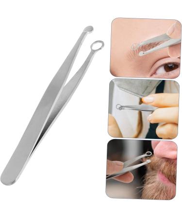 minkissy Tweezers Nose Hair Trimmer ingrown Hair Clippers Facial Hair brow Leg Hair Trimmer Nose Hair Tweezers Scissor Tweezers Nasal Hair Tweezer Hair Puller Stainless Steel Man Clippers - Buy Online on SooperMarket.com
