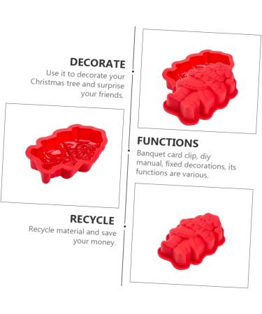 PRETYZOOM 2 pcs Moulds Molds Biscuit Baking Cartoon DIY Mold Silicone Mould Themed Food Cake Dessert Adorable 18.2X11.5X3CM As Shown - Buy Online on SooperMarket.com