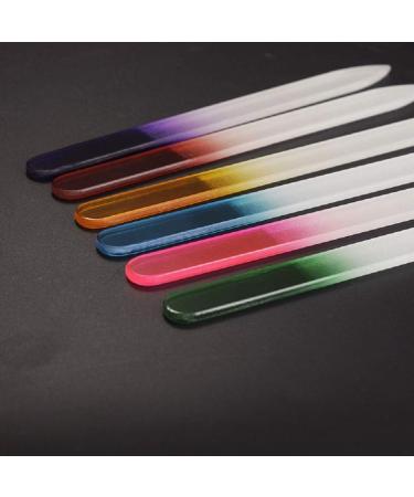 10 Pcs Glass Nail File Manicure Set - Professional Fingernail Care Tool - Buy Online on SooperMarket.com