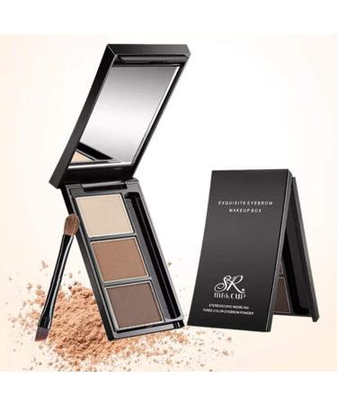 3-Color Eyebrow Palette: Professional Eye Makeup & Filler - Buy Online on SooperMarket.com
