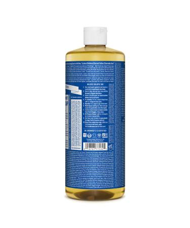 Dr. Bronners Peppermint Pure-Castile Liquid Soap 32oz 2-Pack - Organic 18-in-1 Soap for Face, Body, Hair, Laundry, Pets & Dishes - Concentrated, Vegan, Non-GMO - 32 Fl Oz (Pack of 2) - Buy Online on SooperMarket.com