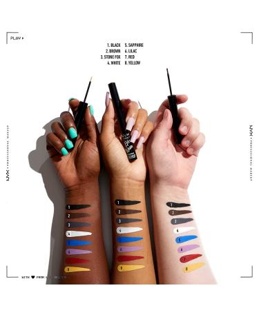 Nyx Epic Wear Liquid Liner - Waterproof Brown Matte Eyeliner - Buy Online on SooperMarket.com