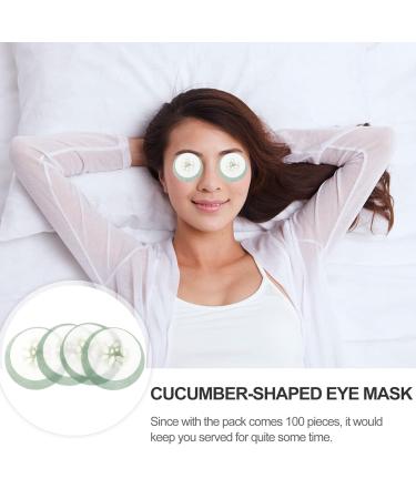 OSALADI 100pcs Disposable Cucumber Eye Masks - Nonwoven Beautifying Eye Skin Care - Perfect for International Shipping - Buy Online on SooperMarket.com