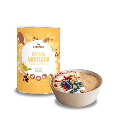 Oatsome Banana Montana |Smoothie bowl with banana and peanut |100% natural vegan & without added sugar + additives |Easy preparation |Breakfast |Superfoods |Freezing drying |400g