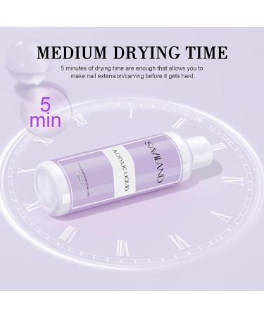 Saviland 8 oz Acrylic Liquid | Low Odor, Non-Yellowing Professional Nail Supplies - Buy Online on SooperMarket.com