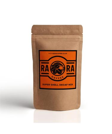 RARA SUPER Coffee - DECAFFEINATED Instant Mushroom Coffee 200g with Lions Mane Reishi Chaga & Cordyceps