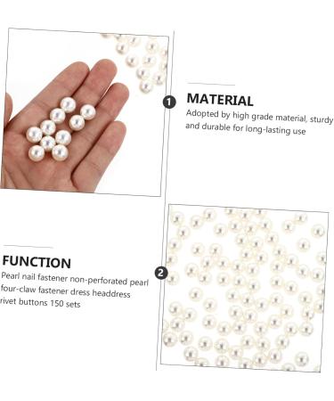 STOBOK 150 Sets Handmade Design Mini Buttons Accessories Studs Decorative DIY Materials Embellishment - Buy Online on SooperMarket.com