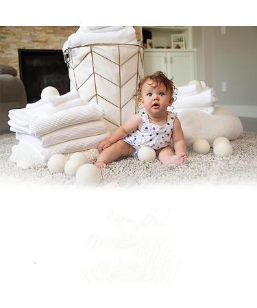 DoHTeck Laundry Drying Ball 6 Pcs Upgraded 100% Wool Reduce Clothes Wrinkles Anti-Static Reusable and Eco-Friendly Save Time and Energy 7 CM - Buy Online on SooperMarket.com