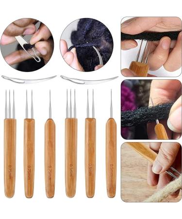 Dreadlock Crochet Needle Set - 6 Hooks with Interlocking Tool and Case - Buy Online on SooperMarket.com