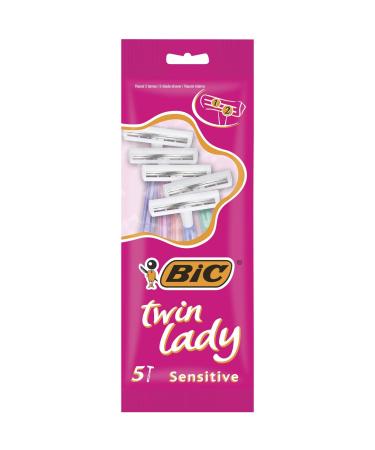 BIC Twin Lady Sensitive Razor - Pack of 5 5 count (Pack of 1)