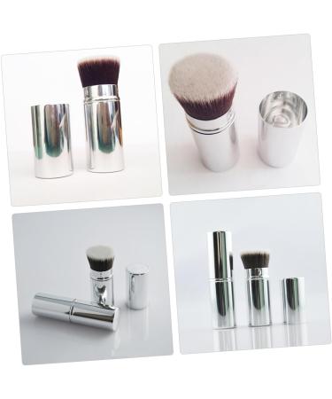 minkissy Retractable Makeup with Cover Cosmetic Applicator Foundation Brush Retractable Blush Brush Makeup Tool Retractable Powder Brush Makeup Supplies Artificial Fiber Telescopic - Buy Online on SooperMarket.com