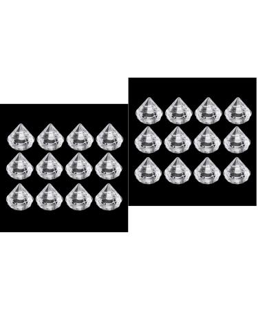 Beavorty 60 Pcs Eye Shadow Bottle Make up Packing Supplies Travel 3x3cmx2pcs Transparent Colorx2pcs