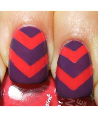 10Pcs Nail Art Designs French Chevron & Teardrop Nail Tip Guides Stickers - Buy Online on SooperMarket.com