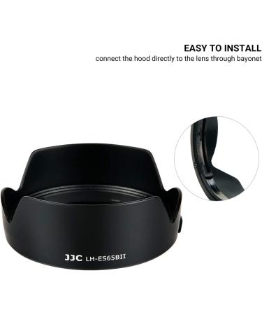 Canon RF 50mm f/1.8 STM Tulip Lens Hood | Reversible Shade for EOS R6 R5 RP R Camera | ES-65B Replacement | 43mm Filter & Cap Compatible - Buy Online on SooperMarket.com