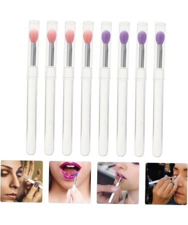 Baluue 16 Pcs Silicone Lip Brush Eyeshadow Brush Makeup Lipstick Lip Brush with Lid Bunny Ear Pearl Clip Pp - Buy Online on SooperMarket.com