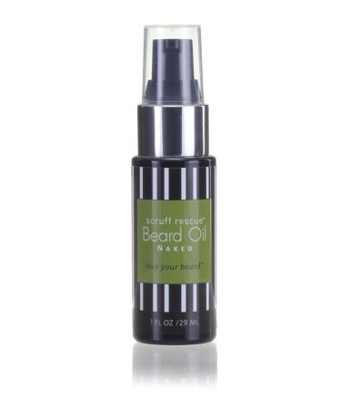 MGA Vegan Unscented Beard Oil - Scruff Rescue Beard Oil | Moisturizing & Hydrating Beard Oil for Mens Skincare with Natural Jojoba Grape Seed & Castor Oils for Beard | Spill Proof Pump - 1 fL OZ