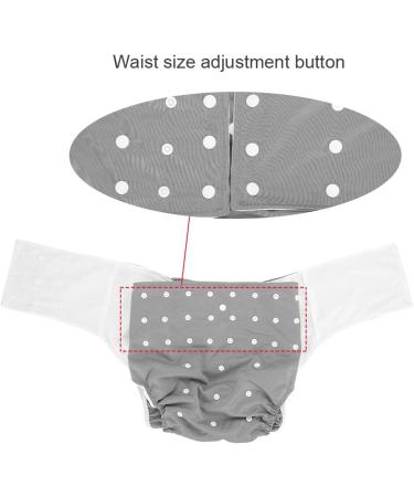 Buy Washable Adult Diapers | Adjustable Incontinence Care Cloth Diapers | Easy Dry Gray Pocket Diaper Cover - Buy Online on SooperMarket.com
