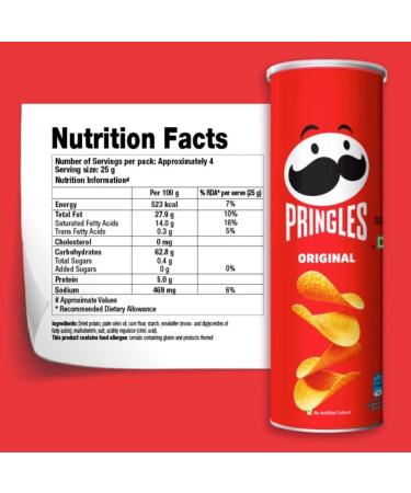 Pringles Original Case of 6x165g - Buy Online on SooperMarket.com