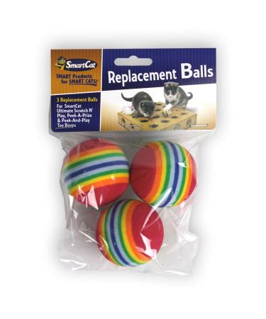 Pioneer Pet Toy Box Balls for Cat Colors may vary, 3 Count