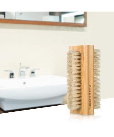 GREENTH PRO 100% Boar Bristle Nail Brush Set - 3PCS Wooden Nail Scrub Brush for Toes and Nails Cleaning - Buy Online on SooperMarket.com