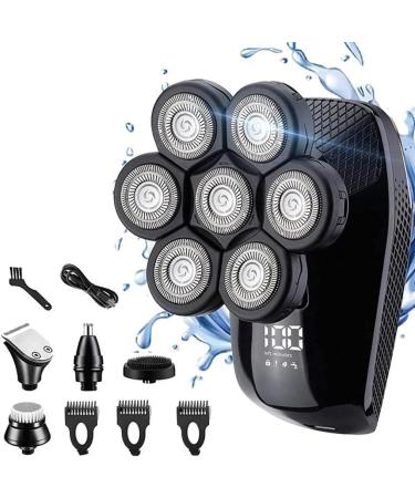 GeRRiT Electric Razor for Men's 7 Cutter Head Electric Shaver 7D Razor for Men Head Shavers for Bald Shaver Multifunctional Grooming Kit Waterproof Cordless