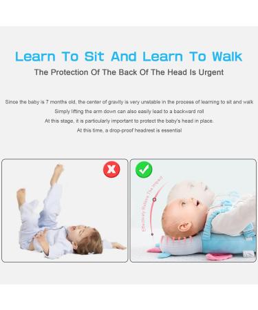 JEJA Baby Head Protection Pillow with Knee Pads | Adjustable Safety Guard for Crawling Babies (4-24 Months) - Dragon Design - Buy Online on SooperMarket.com