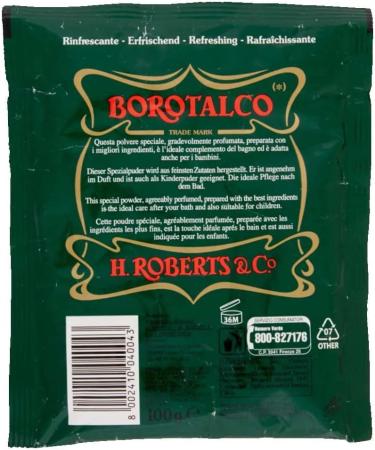 Buy 10x BOROTALCO ROBERTS Talcum Powder 100g | Best Body Powder & Refill for Freshness - Buy Online on SooperMarket.com