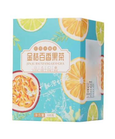 Fruit Tea Kumquat Passion Fruit Tea Refreshing Flavor Fatigue Relieving Carefully Blended Flavored Tea Bag 100g (20g x 5 Count)