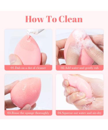 12-Piece Pink Makeup Sponge Set for Flawless Liquid, Cream, and Powder Application - Buy Online on SooperMarket.com