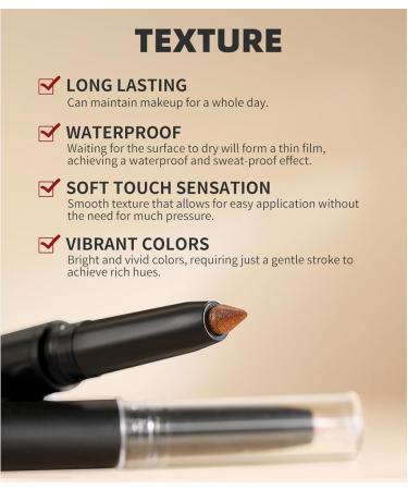 Eyeshadow Pen Collection 6 Colros Creamy Eyeshadow Sticks Long Wear Makeup Set For Women B - Buy Online on SooperMarket.com