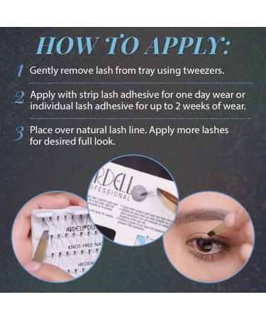 Ardell Medium Black Knot-Free Individual False Eyelashes 2-Pack - 112 Count - Buy Online on SooperMarket.com