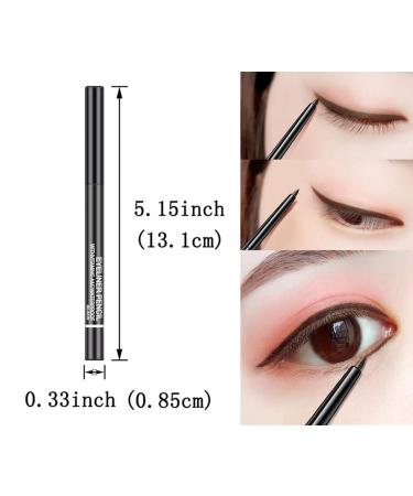 6 Pack Gel Eye Liner Pencils - High Pigment Eyeliner Makeup in Black, Light Brown, Dark Brown - Smooth & Easy to Apply Eyeliner Stick - Buy Online on SooperMarket.com